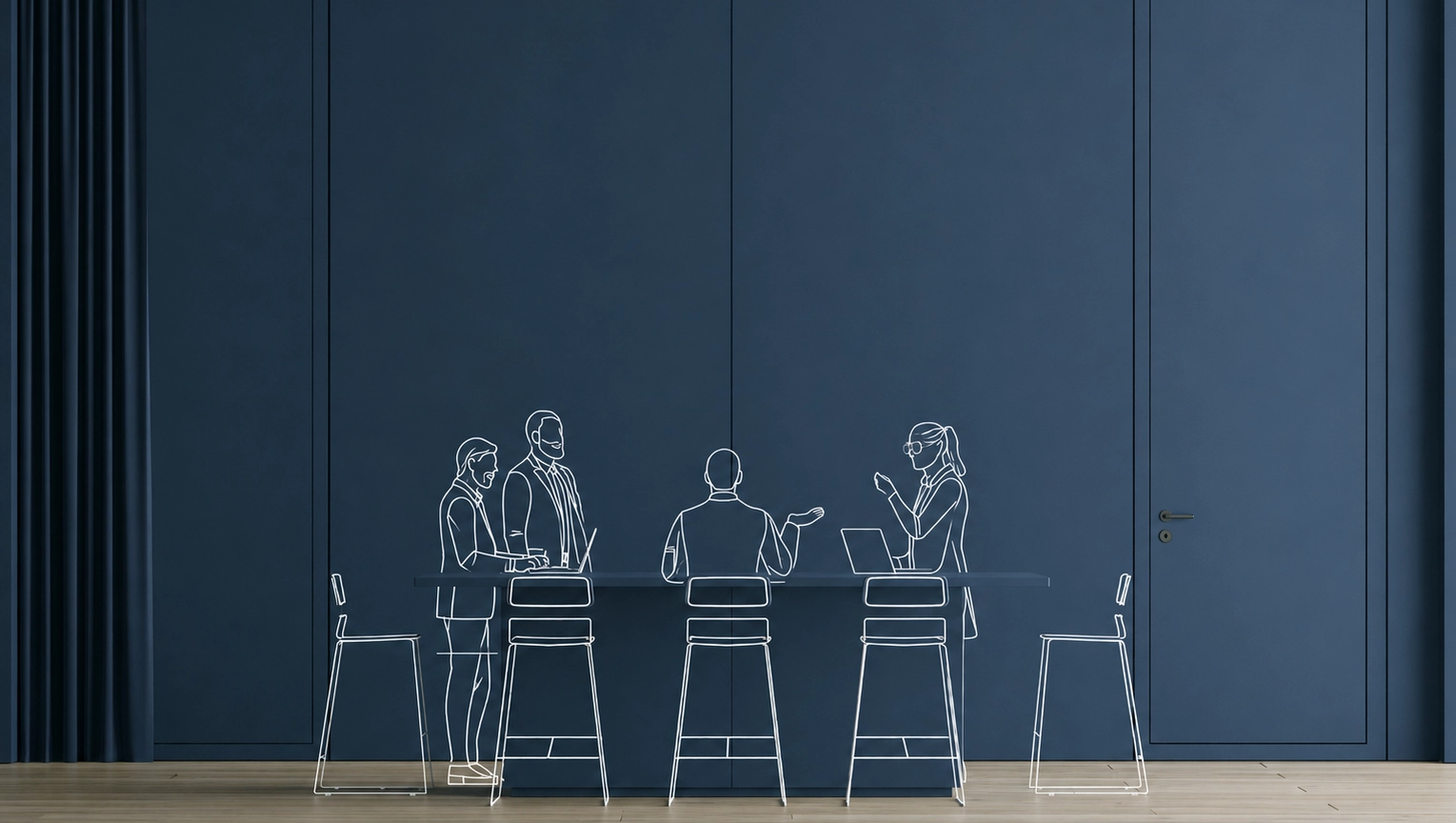 Illustration eines Business-Workshops für Kommunikationstraining und Corporate Training.